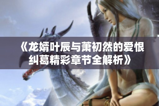 《龙婿叶辰与萧初然的爱恨纠葛精彩章节全解析》