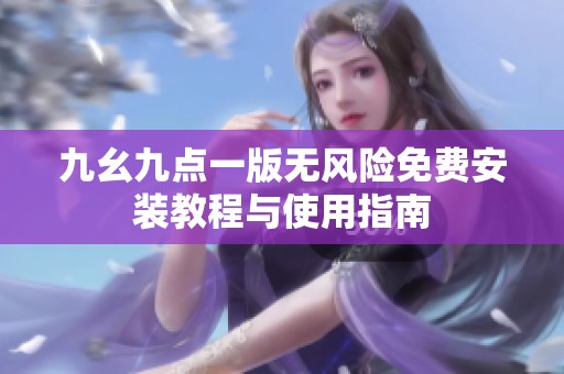 九幺九点一版无风险免费安装教程与使用指南