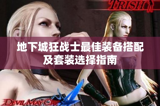 地下城狂战士最佳装备搭配及套装选择指南