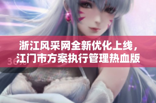 浙江风采网全新优化上线，江门市方案执行管理热血版推出