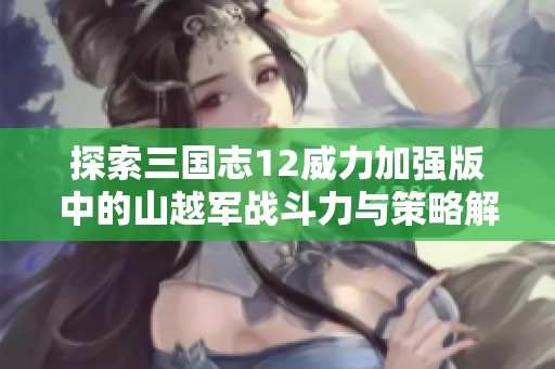 探索三国志12威力加强版中的山越军战斗力与策略解析