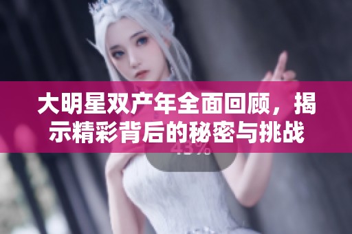 大明星双产年全面回顾，揭示精彩背后的秘密与挑战