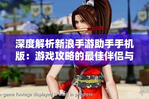 深度解析新浪手游助手手机版：游戏攻略的最佳伴侣与助手