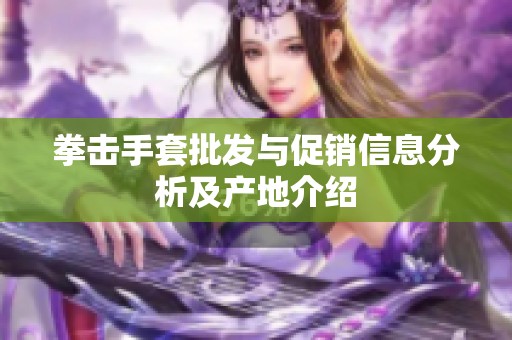 拳击手套批发与促销信息分析及产地介绍