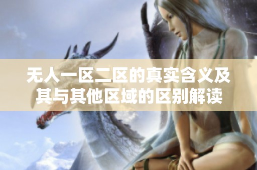 无人一区二区的真实含义及其与其他区域的区别解读