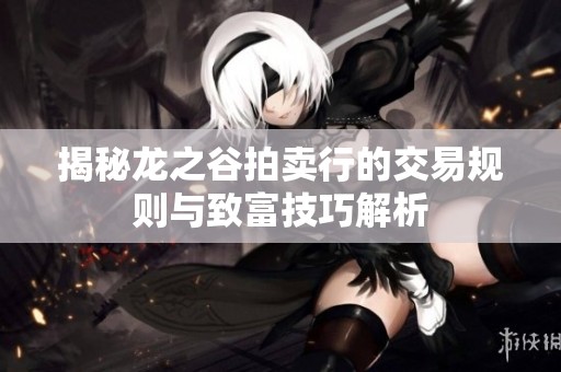 揭秘龙之谷拍卖行的交易规则与致富技巧解析