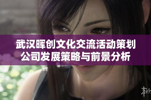 武汉晖创文化交流活动策划公司发展策略与前景分析