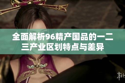 全面解析96精产国品的一二三产业区划特点与差异