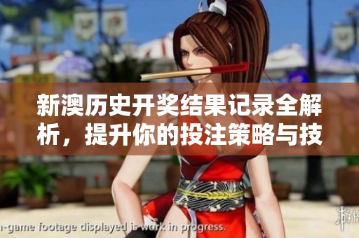 新澳历史开奖结果记录全解析，提升你的投注策略与技巧